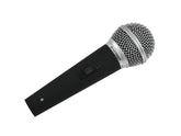 Omnitronic M-60 Dynamisches Gesangsmikrofon mit geschaltetem Band für DJ-Karaoke, inkl. Koffer/Kabel